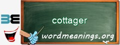 WordMeaning blackboard for cottager